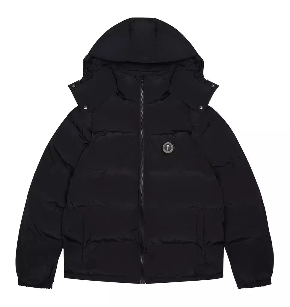 Trapstar Irongate Hooded Puffer Jacket Black