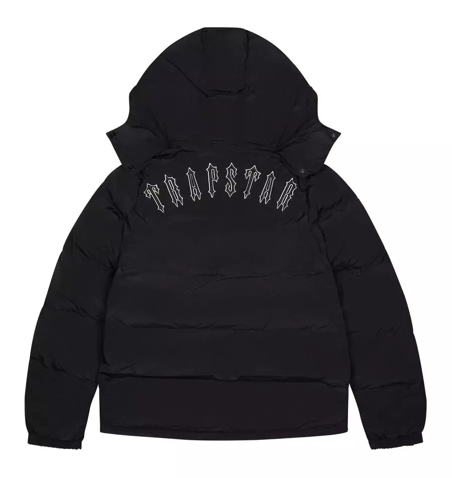 Trapstar Irongate Hooded Puffer Jacket Black