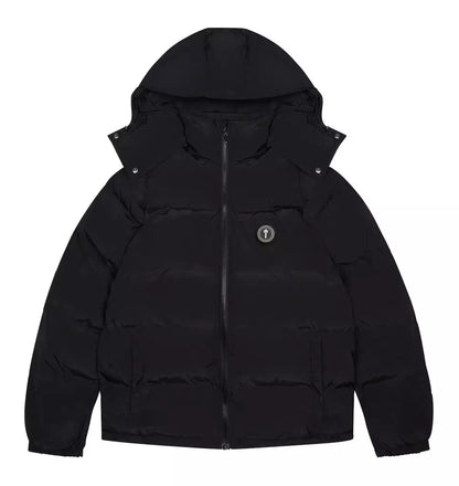 Trapstar Irongate Hooded Puffer Jacket Black